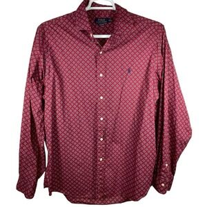 Polo Ralph Lauren Classic Fit Mens Long Sleeve Button Up Shirt Size‎ XL